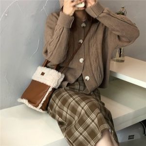 bnwnt brown sweater cardigan size small